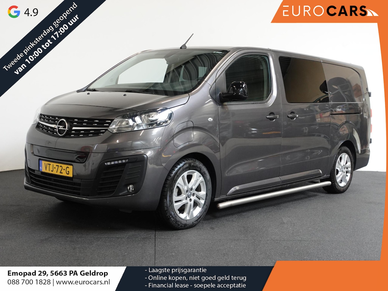 Opel Vivaro-e - L3H1 Dubbele Cabine Edition 75 kWh Automaat Airco - AutoWereld.nl