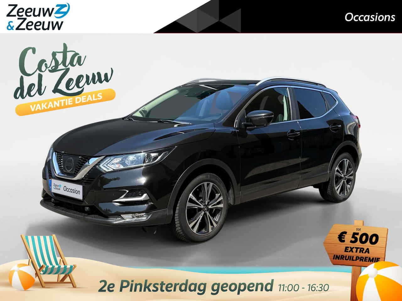 Nissan Qashqai - 1.2 N-Connecta Automaat | Panoramadak | Metallic lak | Allseason banden | Bovag garantie | - AutoWereld.nl