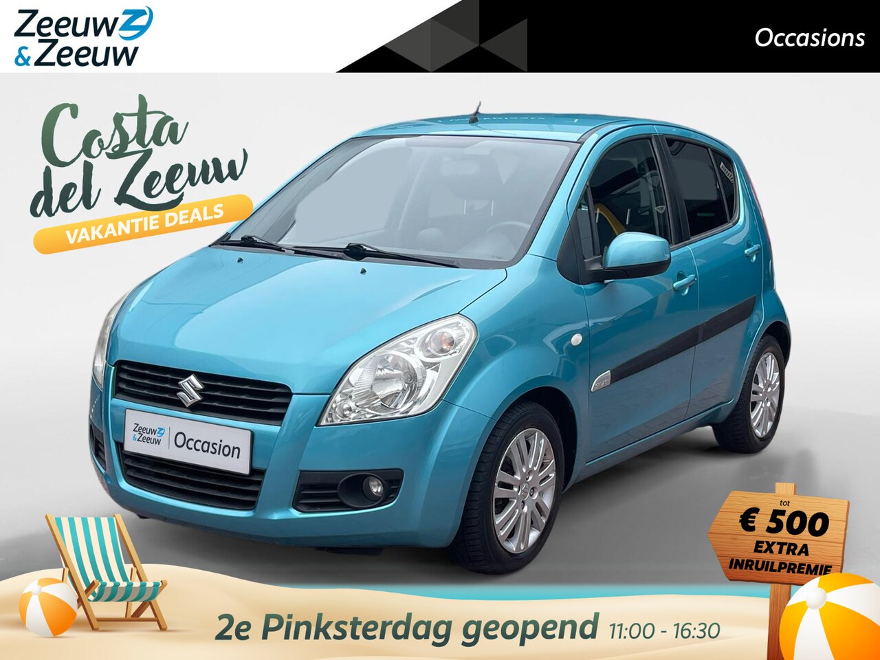 Suzuki Splash - 1.2 Exclusive | Stoelverwarming | LMV | Automatische Ruitbediening | Airco | 12 Maanden BO - AutoWereld.nl