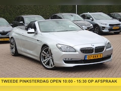 BMW 6-serie Cabrio - 640i High Exe. 59.913 km / NL Auto / 360Camera / Head-up / Leder / 19'' / Windscherm / Nav