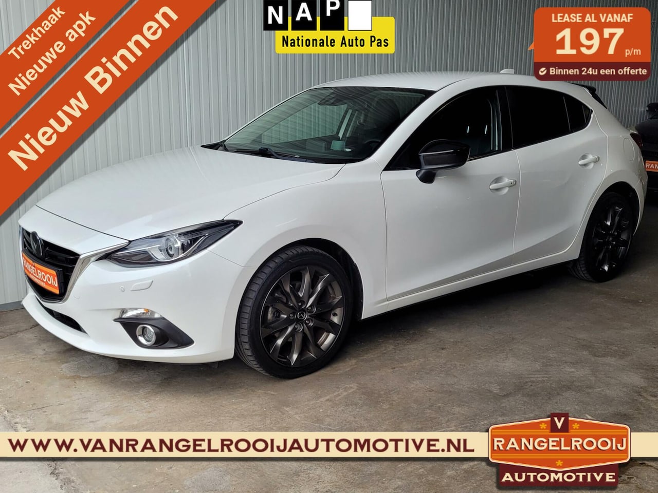 Mazda 3 - 2.0 HP GT-M 2.0 HP GT-M, trekh., HUD, ACC, leer, 18" lmv, stoelverw. - AutoWereld.nl