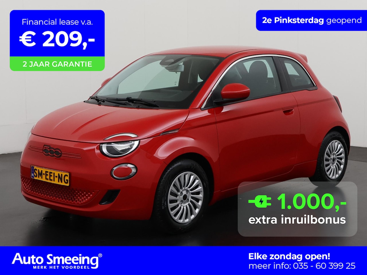 Fiat 500e - RED 24 kWh | Navigatie | Apple/Android Carplay | Digital Cockpit | Zondag Open! - AutoWereld.nl
