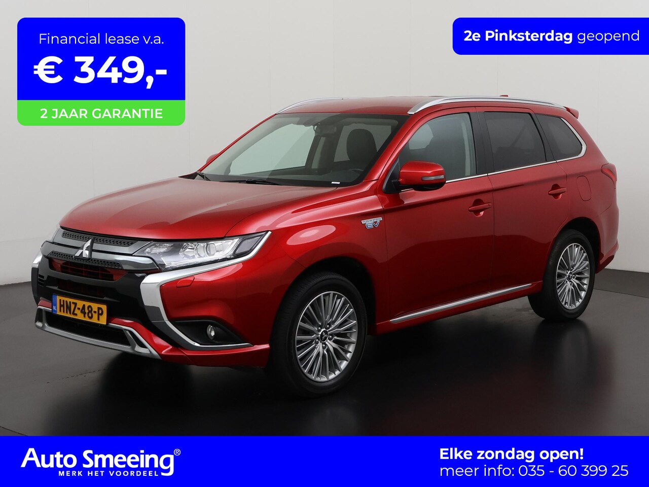 Mitsubishi Outlander - 2.4 PHEV Intense S | Trekhaak | Leder/Alcantara | Elek stoelbediening | Camera  | Zondag O - AutoWereld.nl