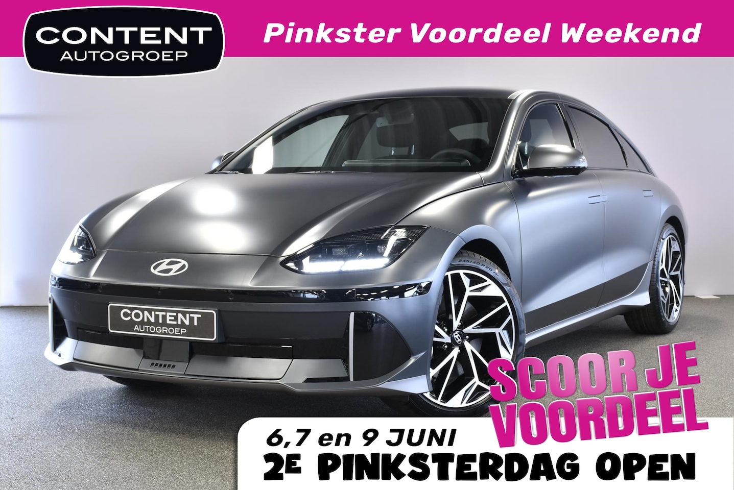 Hyundai IONIQ 6 - 77,4 kWh 229pk RWD Lounge I WEGRIJVOORDEEL! - AutoWereld.nl