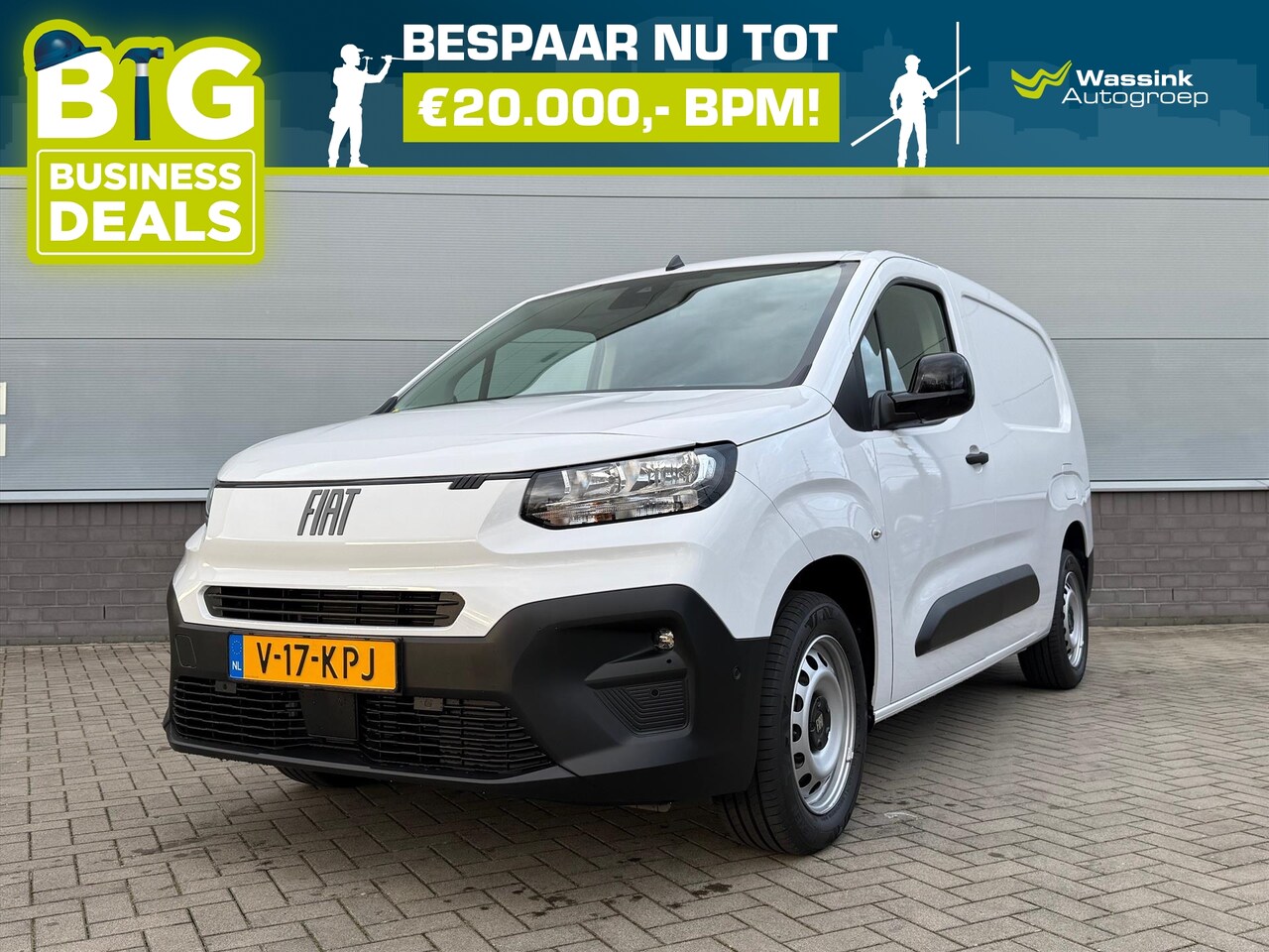 Fiat Doblò Cargo - New GB 1.5 BlueHDi 100pk L2 | Trekhaakvoorbereiding | Reservewiel | DAB+ | Cruise Control - AutoWereld.nl