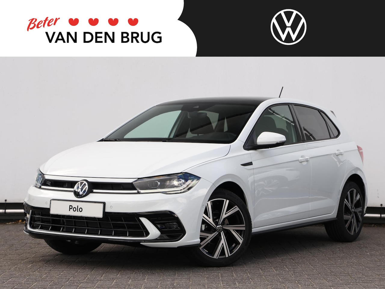 Volkswagen Polo - R-Line-Edition 1.0 70 kW / 95 pk TSI Hatchback 7 v | Panorama dak | LED Matrix | Navigatie - AutoWereld.nl