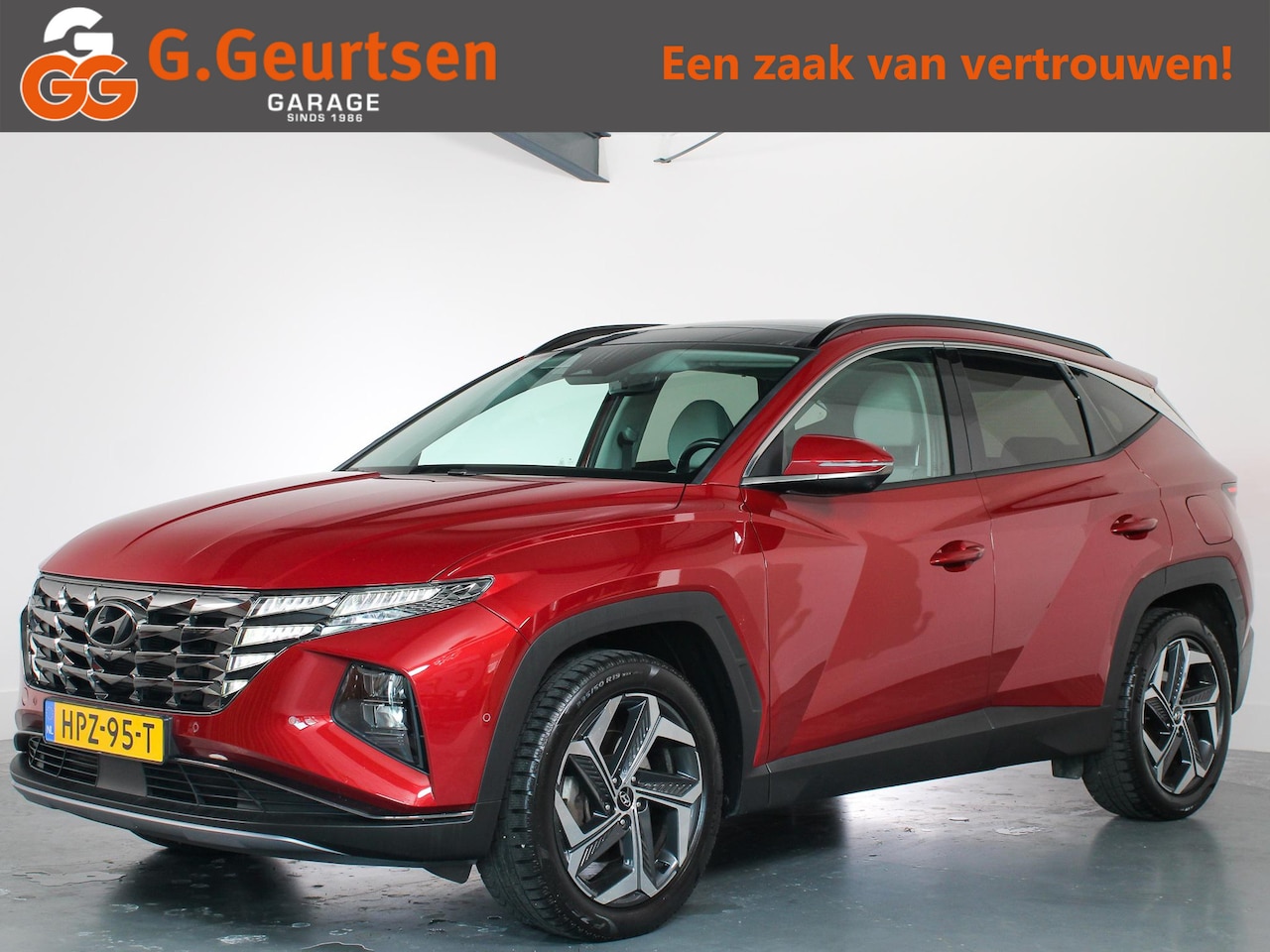 Hyundai Tucson - 1.6 T-GDI HEV Premium Sky 1.6 T-GDI HEV Premium Sky, 230PK, Volleder, Stoel Koeling/Verwarming, Panoramadak, Trekhaa - AutoWereld.nl