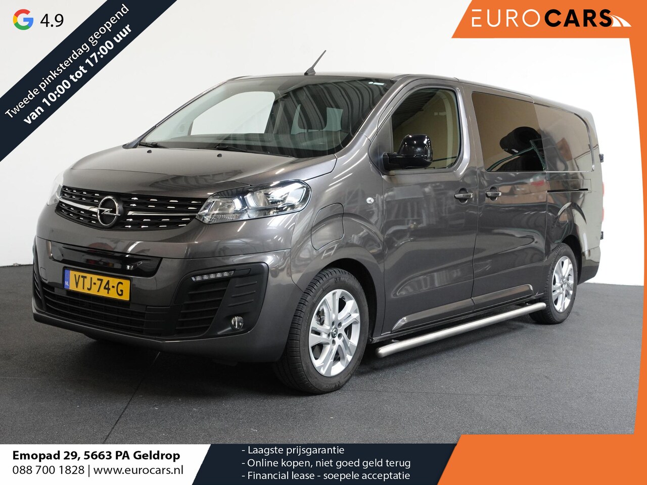 Opel Vivaro-e - L3H1 Dubbele Cabine Edition 75 kWh Automaat Airco Navigatie Cruise Control - AutoWereld.nl