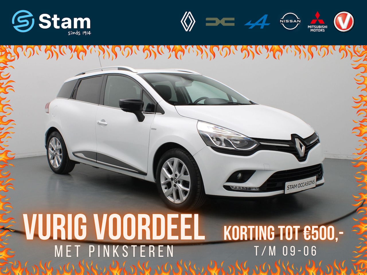 Renault Clio Estate - 90pk TCe Limited Cruise | Climate | Carplay | Navi | Parkeersens. achter - AutoWereld.nl