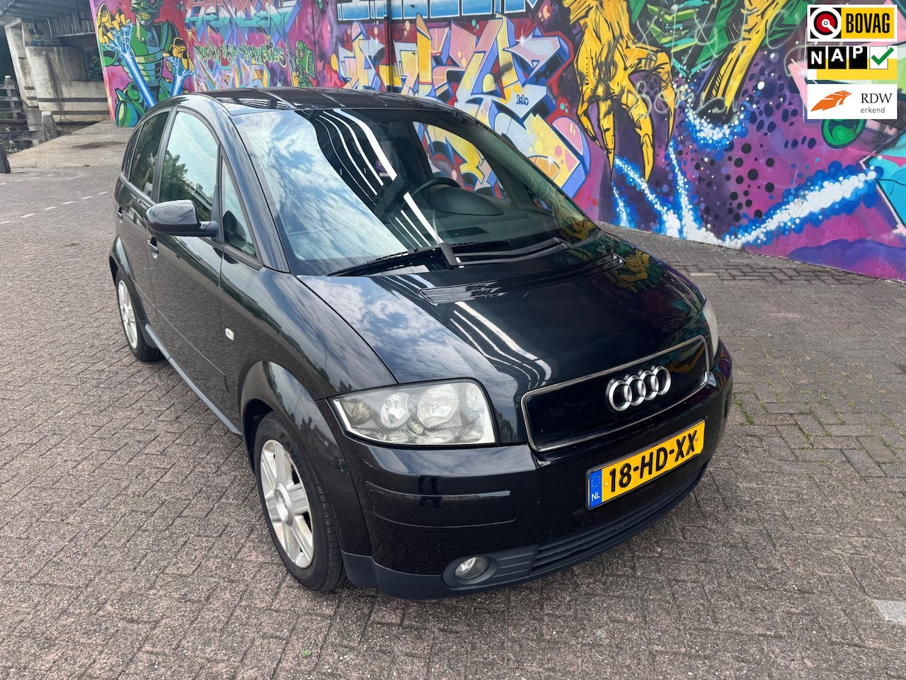 Audi A2 - 1.4 vol leer digitale werkende airco nieuwe banden stereo zeer nette auto 2001 en 230 dkm - AutoWereld.nl