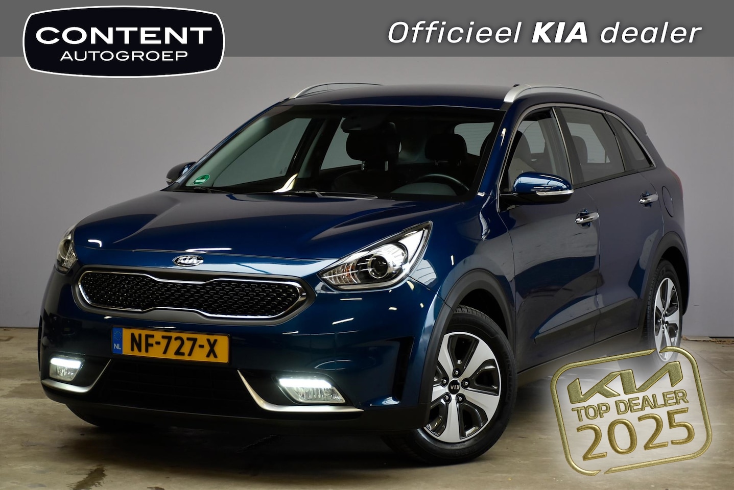 Kia Niro - 1.6 GDi Hybrid 141pk DCT6 First Edition | Trekhaak | Navigatie | Cruise | Camera - AutoWereld.nl