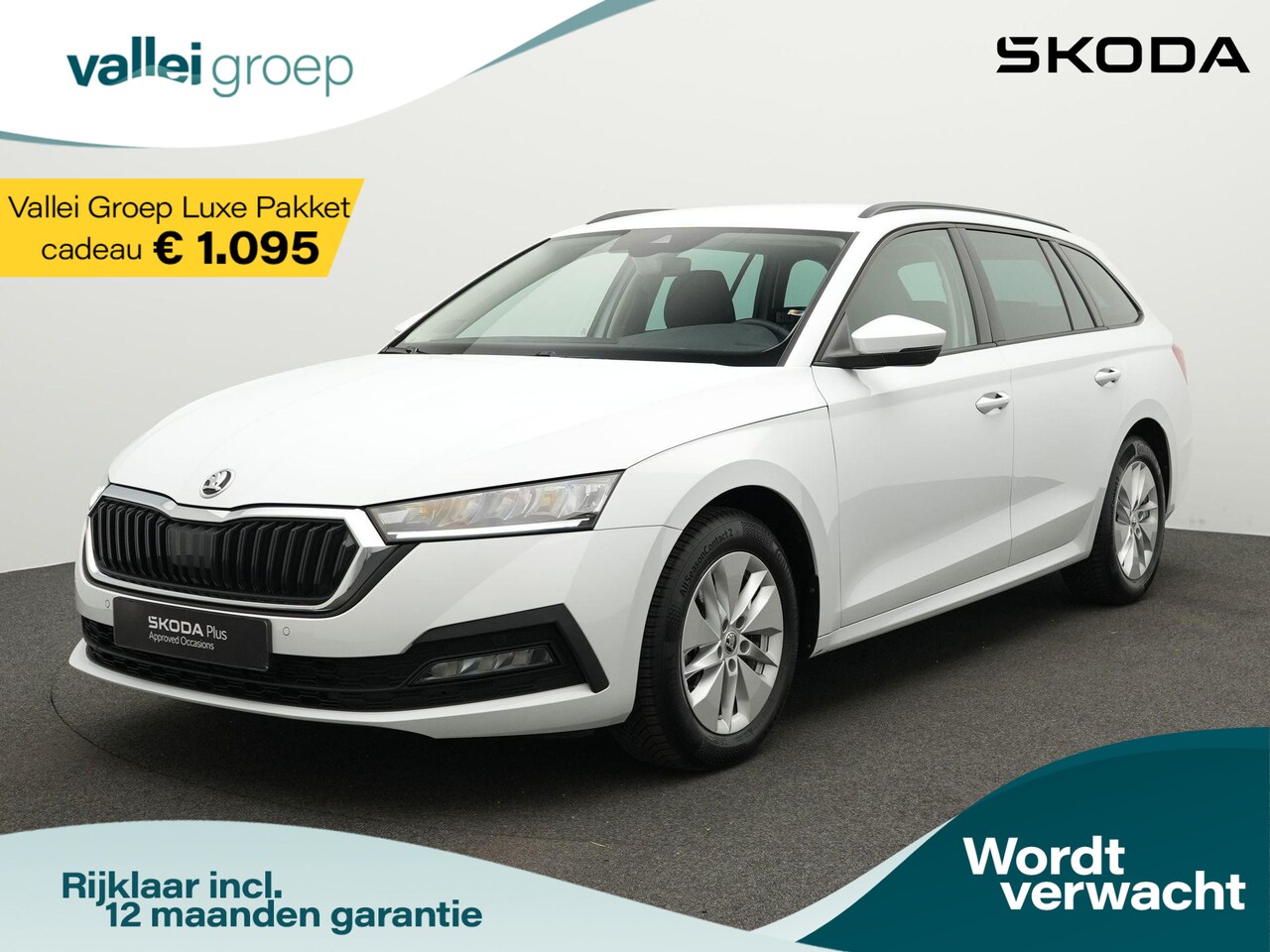 Skoda Octavia Combi - Business Edition 1.0 e-TSI 110 pk DSG | Trekhaak | Parkeersensoren | Keyless  | Adaptive C - AutoWereld.nl
