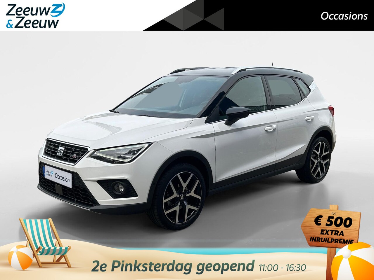 Seat Arona - 1.0 TSI FR Business Intense 116pk | Trekhaak | Stoelverwarming | Apple Carplay & Android a - AutoWereld.nl