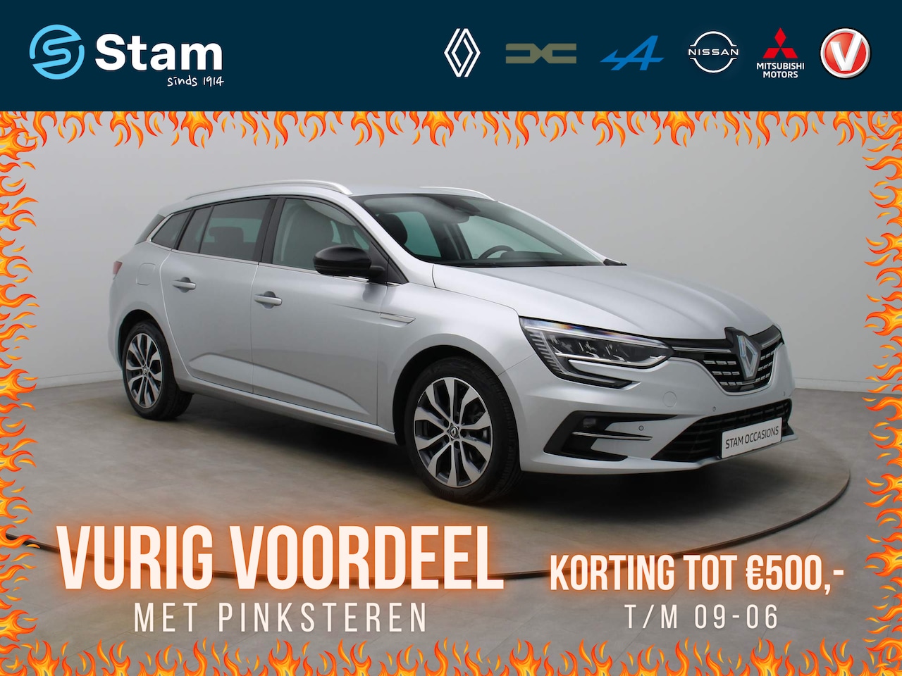 Renault Mégane Estate - TCe 140 Techno EDC/AUTOMAAT Camera | Climate | Navi | Parksens. | Stoel-/stuuverwarming - AutoWereld.nl