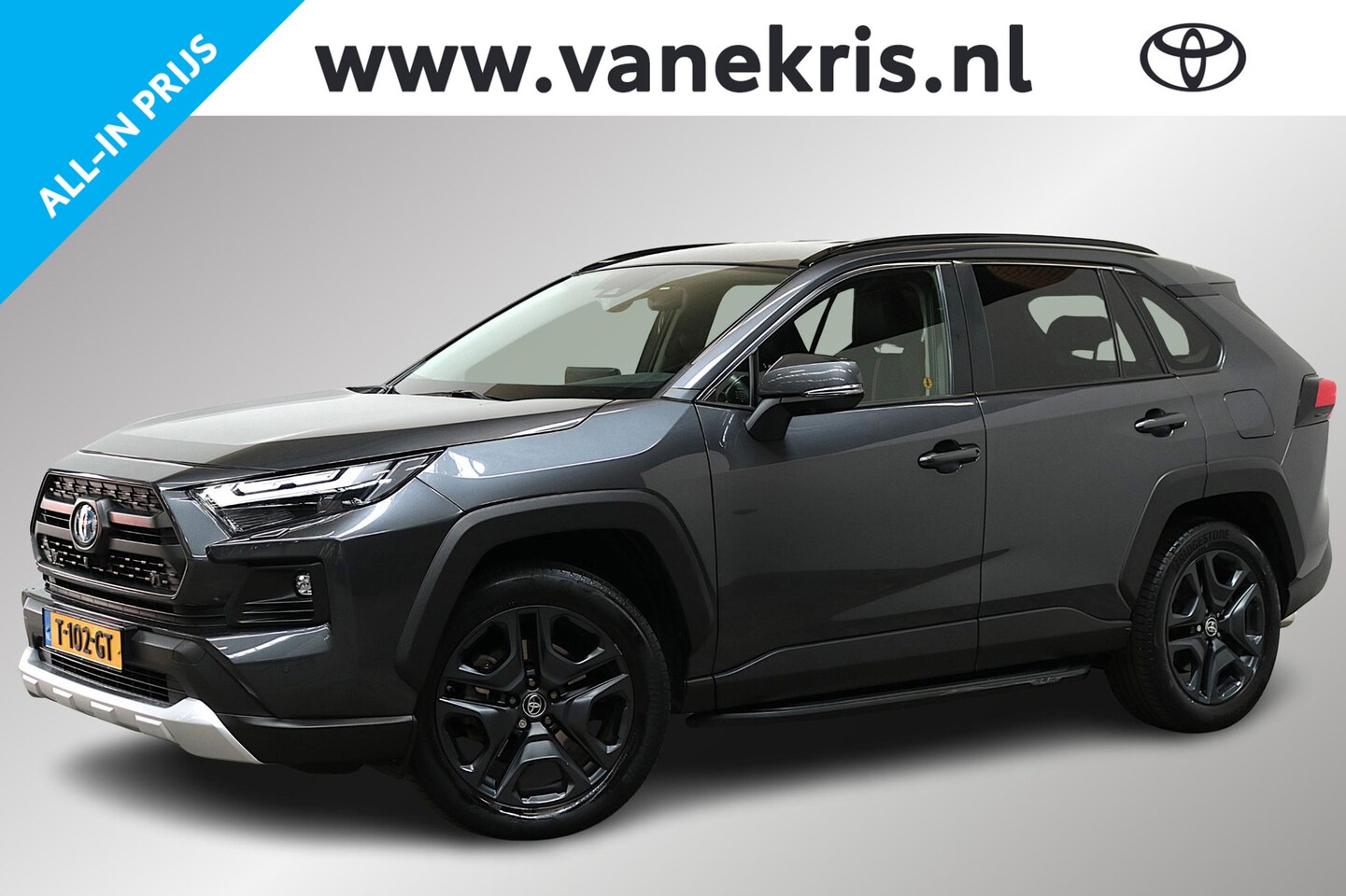 Toyota RAV4 - 2.5 Hybrid AWD ADVENTURE 2.5 Hybrid AWD ADVENTURE, Trekhaak, Treeplanken, Stoel & Stuurverwarming, Apple Carplay/An - AutoWereld.nl