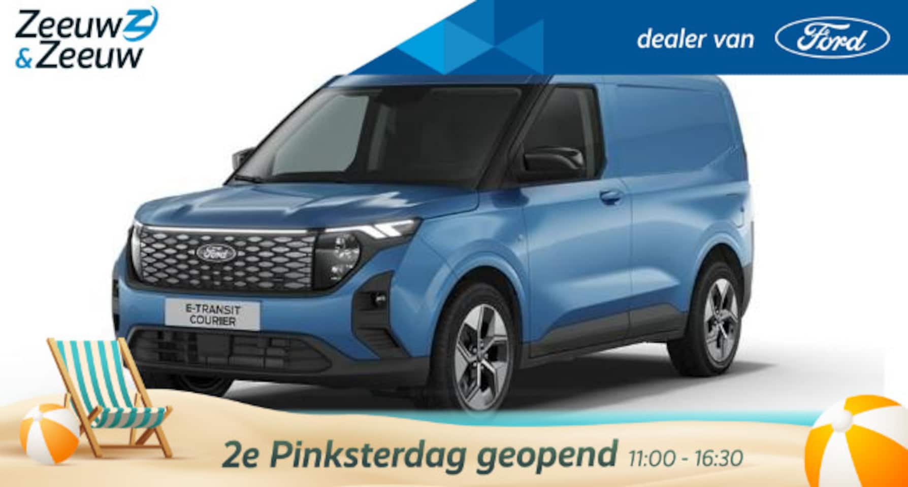 Ford Transit Courier - E-Transit Limited 44 kWh 136 pk | 17" LM velgen | Nu 2,9% rente financial lease | Winter P - AutoWereld.nl