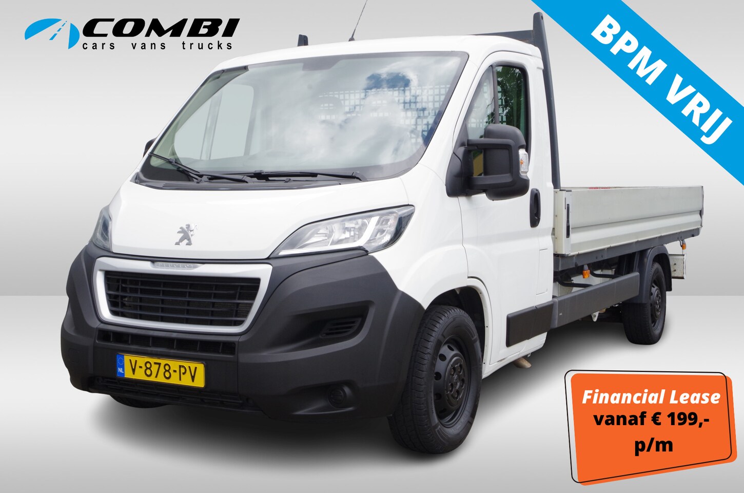Peugeot Boxer - 435 2.0 BlueHDI 160pk > Pick-up | Trekhaak | 420cm lang - AutoWereld.nl