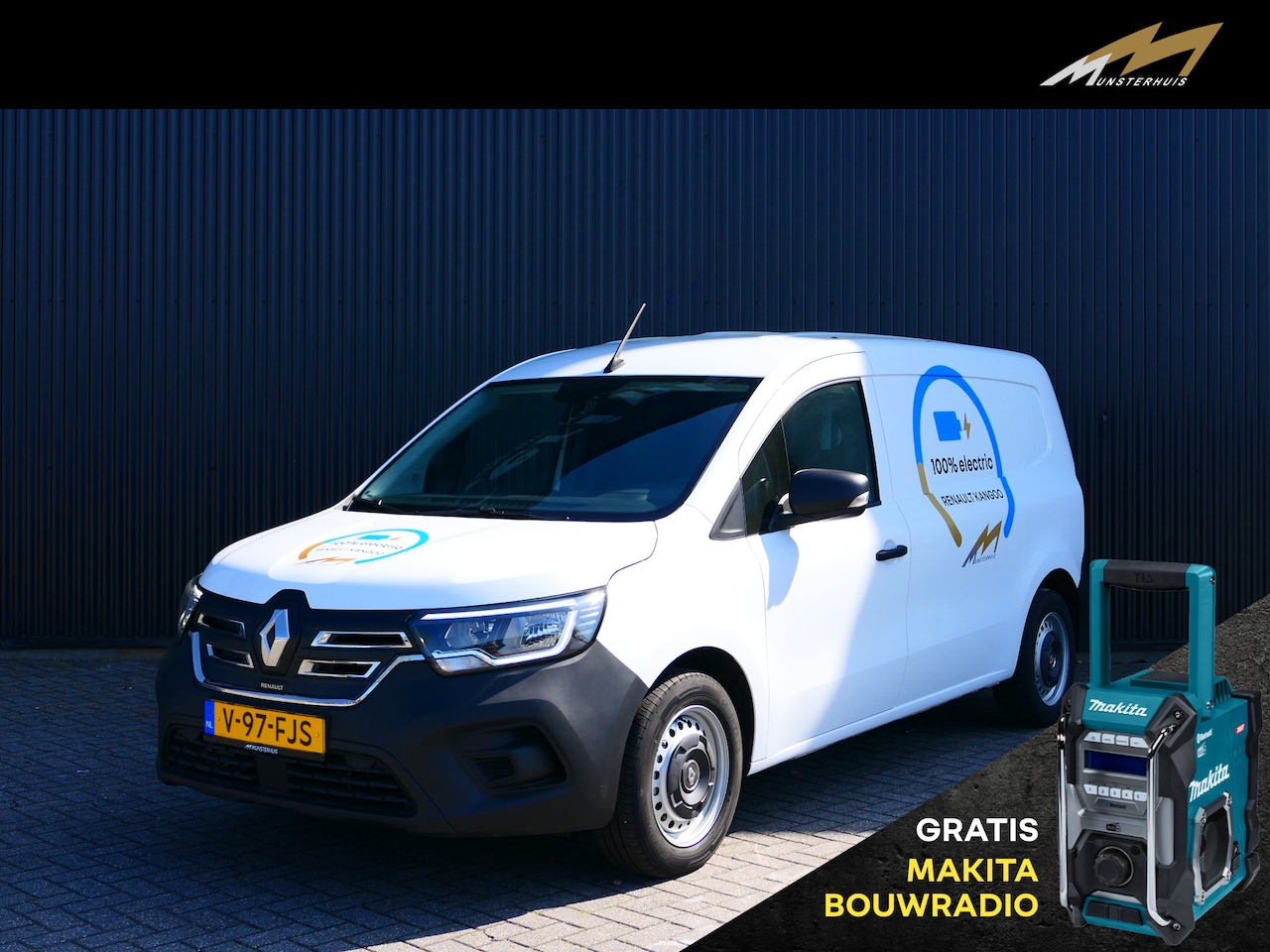 Renault Kangoo E-Tech - Advance Lengte 2 - 22 kW - 44 kWh *DEMO* *Achterdeuren met ruiten* - DC 80KW, Cruise, Beti - AutoWereld.nl