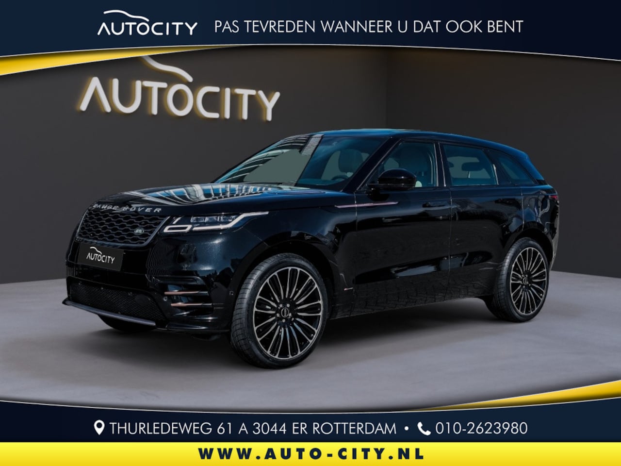 Land Rover Range Rover Velar - 2.0 P400e R-Dynamic l Pano l 3D Camera l Meridian l Leder - AutoWereld.nl