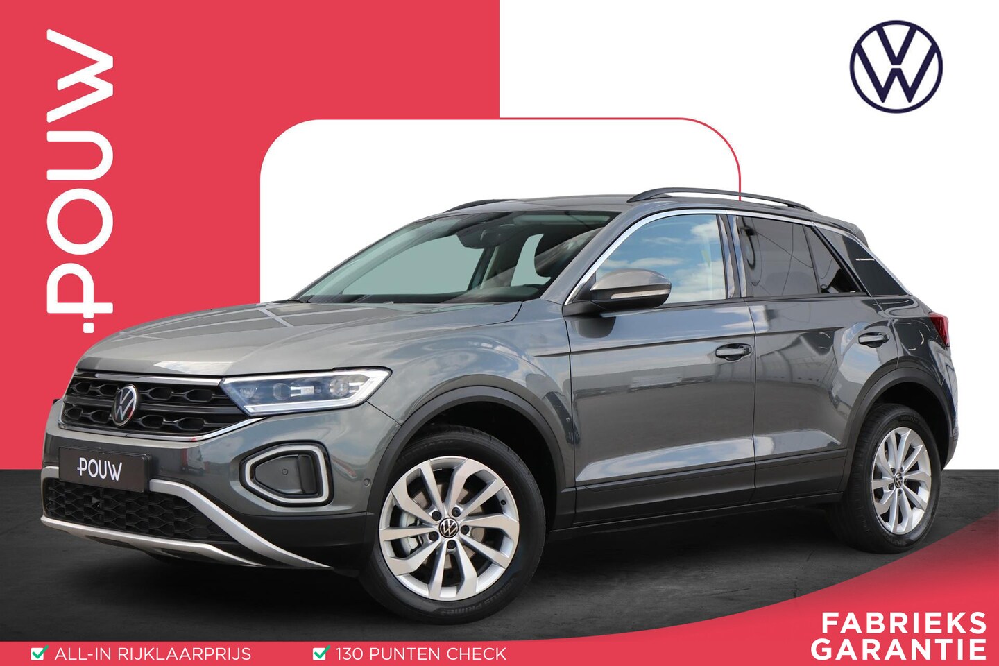 Volkswagen T-Roc - 1.5 TSI 150pk Life | App Connect Navigatie | Climate Control | Parkeersensoren - AutoWereld.nl