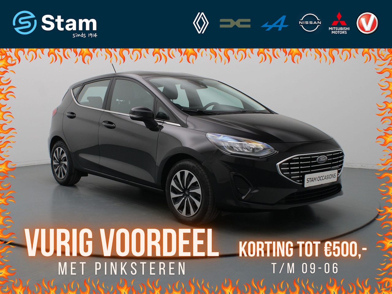Ford Fiesta - 124pk EcoBoost Hybrid Titanium Cruise | Climate | Carplay | Parkeersens. achter | Stoel-/s - AutoWereld.nl