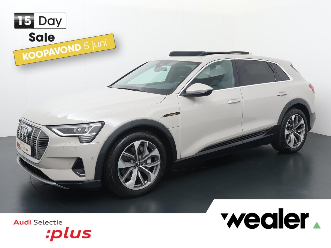 Audi e-tron - e-tron 55 quattro advanced 95 kWh | 408 PK | SoH 100% | Trekhaak | Panoramadak | Verwarmde - AutoWereld.nl