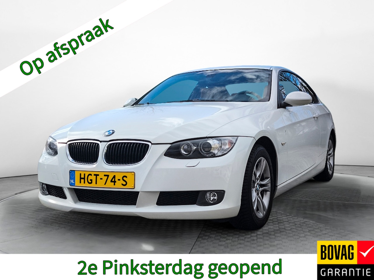 BMW 3-serie Coupé - 320i (170 PK) Dealer-Onderh. Young-Timer. BOVAG-Garantie. Half-Leer, Navigatie, Cruisecont - AutoWereld.nl