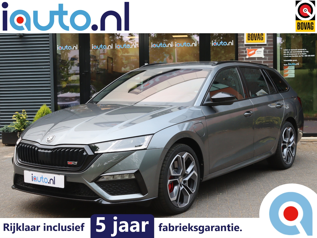 Skoda Octavia Combi - 1.4 TSI RS iV PHEV Matrix LED/ACC/Keyless/Camera/Head-up/Columbus/Trekhaak wegkl./19" - AutoWereld.nl