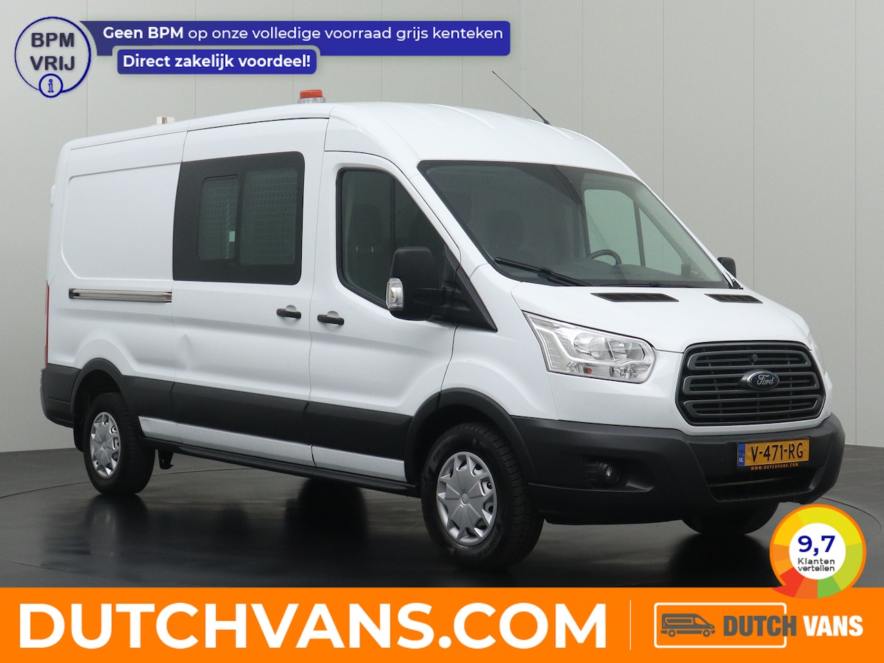 Ford Transit - 2.0TDCI 130PK L3H2 Werkplaats | 2800Kg Trekhaak | Camera | Airco | Cruise | 3-Persoons - AutoWereld.nl