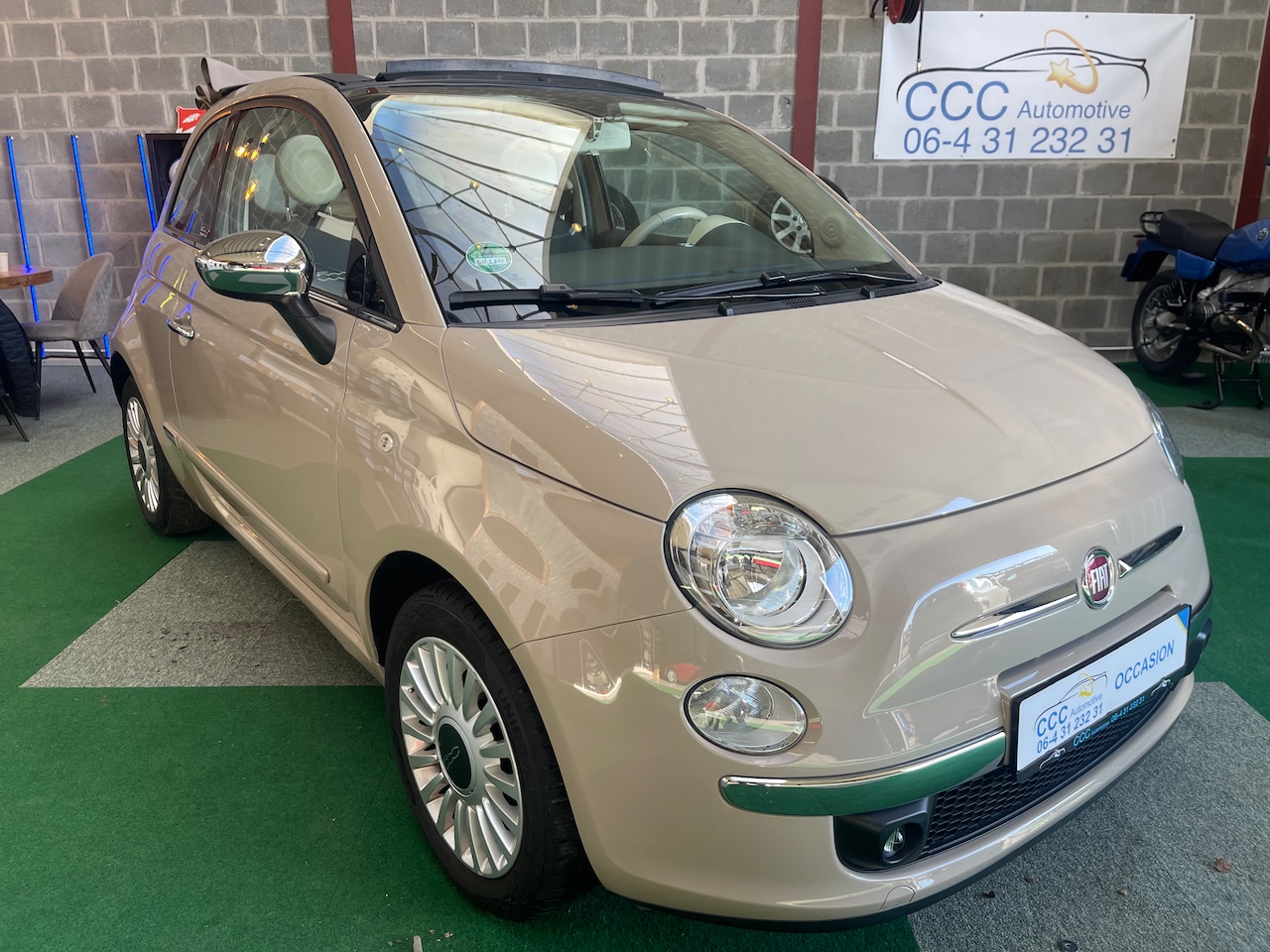 Fiat 500 C - 1.2 Lounge Vintage '57 Cabrio (electrisch) Chroompakket Airco - AutoWereld.nl