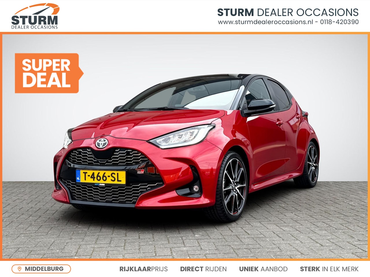Toyota Yaris - 1.5 Hybrid GR Sport Premium Pack | Panoramadak | Head-Up Display | Stuur- + Stoelverwarmin - AutoWereld.nl