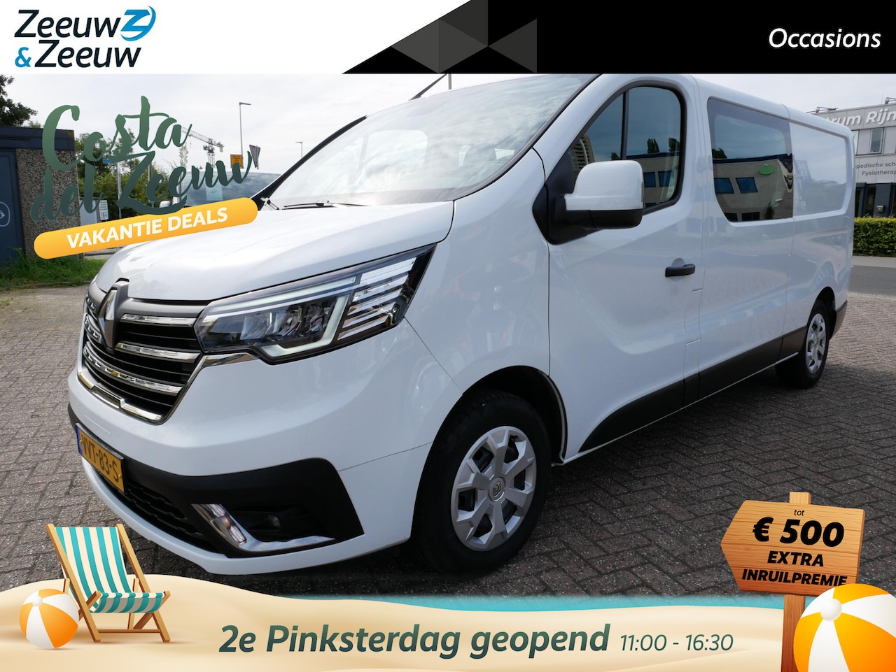 Renault Trafic - 2.0 dCi T29 L2H1 DC Work Edition Direct leverbaar| Navigatie| trekhaak| betimmering| Carpl - AutoWereld.nl