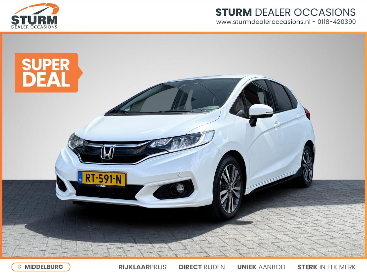 Honda Jazz - 1.3 i-VTEC Elegance Automaat | Navigatie | Camera | Stoelverwarming | Cruise & Climate Con - AutoWereld.nl