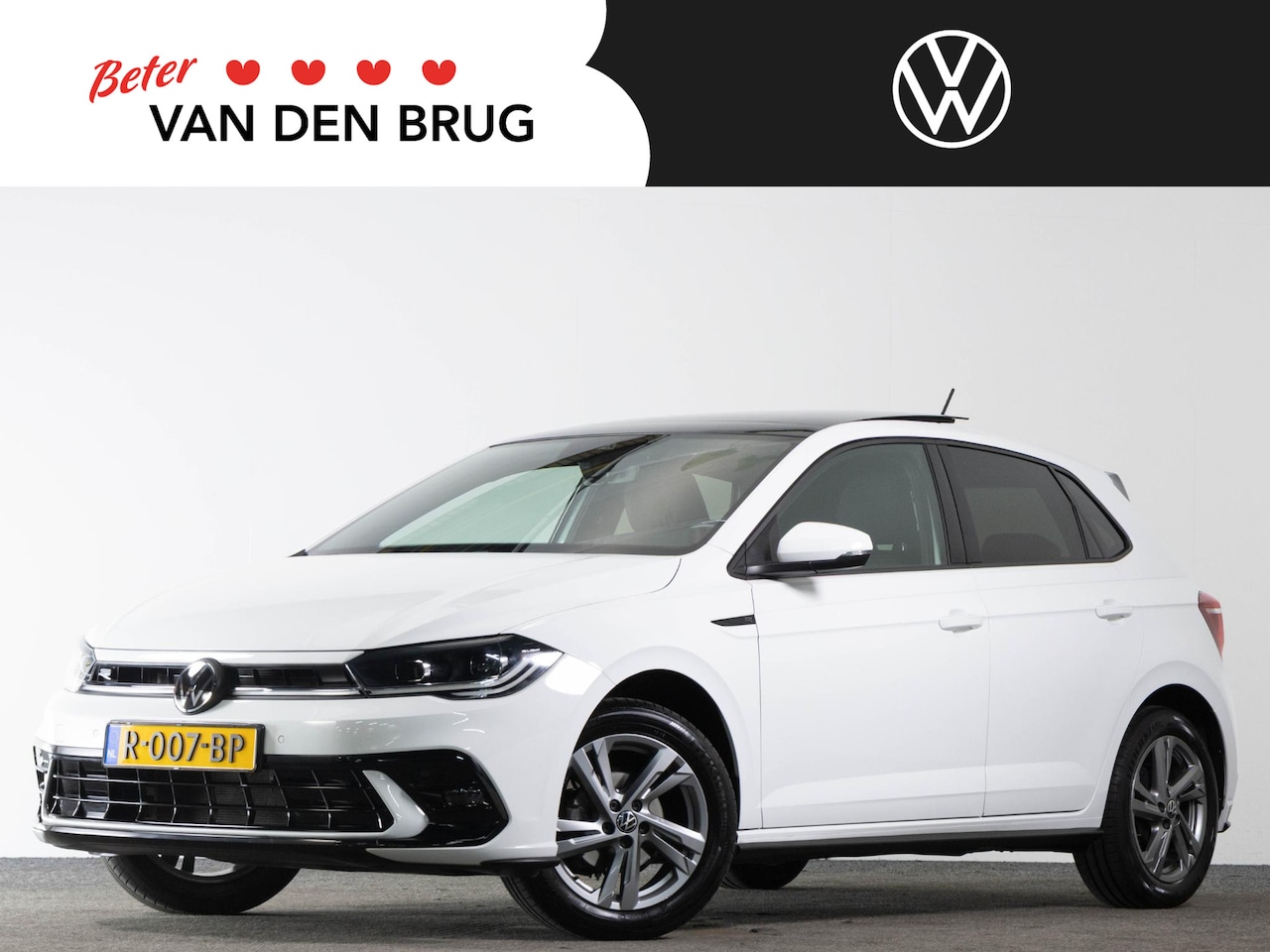 Volkswagen Polo - R-Line 1.0 TSI 95 PK DSG AUTOMAAT | LED Matrix IQ | Panoramadak | Navigatie | Stoelverwarm - AutoWereld.nl