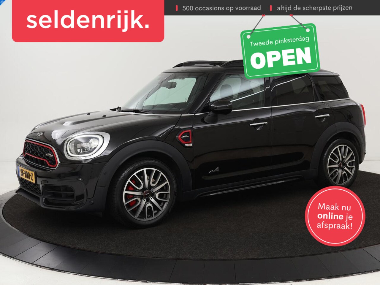 MINI Countryman - 2.0 John Cooper Works ALL4 Chili | Panoramadak | Stoelverwarming | Leder | Head-Up | Harma - AutoWereld.nl