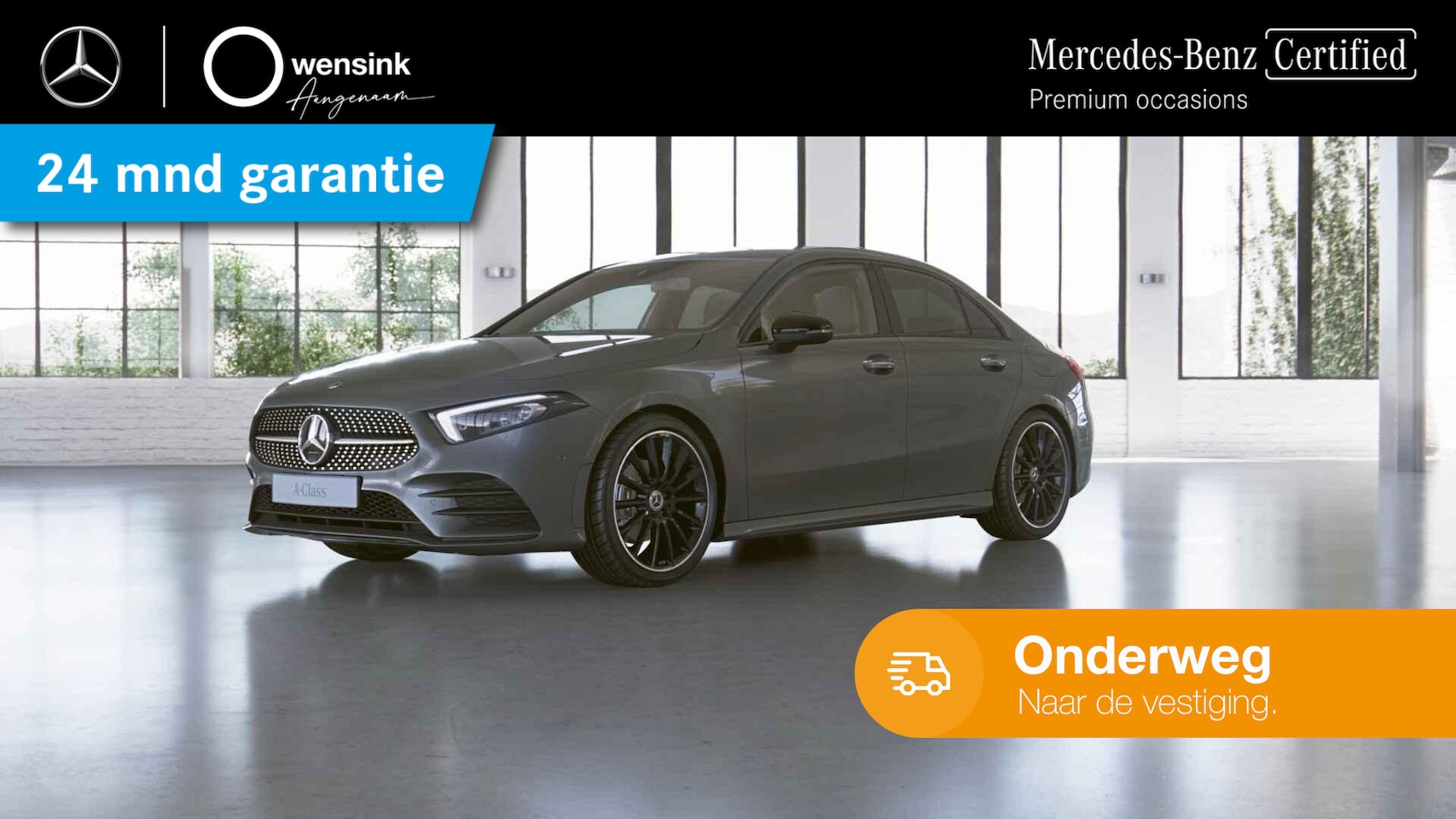 Mercedes-Benz A-klasse - 180 AMG Line | Multibeam | 19" lichtmetalen velgen | Night | Lederen bekleding | Sfeerverl - AutoWereld.nl
