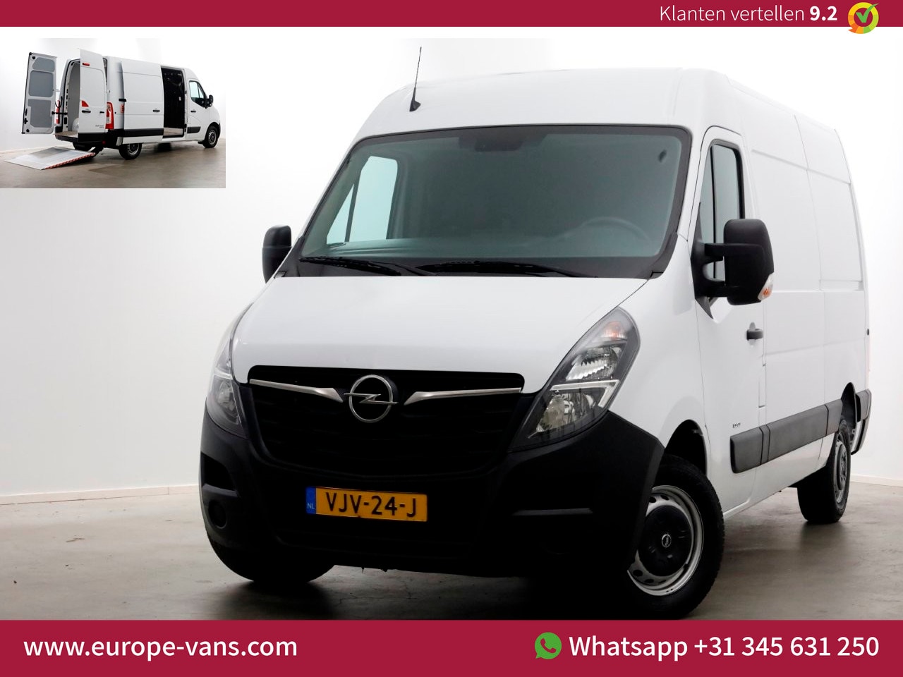 Opel Movano - 2.3 Turbo 180pk Automaat L2H2 Laadklep 500kg 03-2021 - AutoWereld.nl