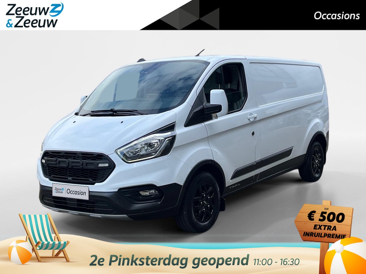 Ford Transit Custom - 300 2.0 TDCI L2H1 Trail | Apple/Android Carplay | Lederen bekleding | Voorruitverwarming | - AutoWereld.nl