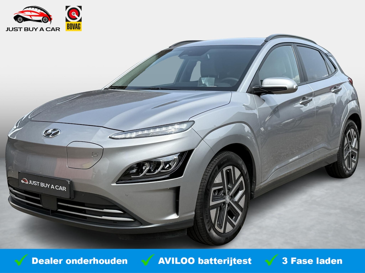 Hyundai Kona Electric - EV Premium 64 kWh Facelift / 3 Fase / Warmtepomp / Leder / Stoelverwarming / Trekhaak voor - AutoWereld.nl