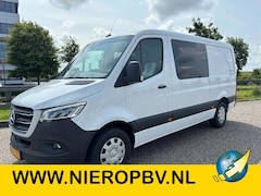 Mercedes-Benz Sprinter - 317CDI L2H1 Dubbelcabine 6+1 Pers Automaat Airco Navi Camera 3500KG Trekhaak NIEUW BPM VRI