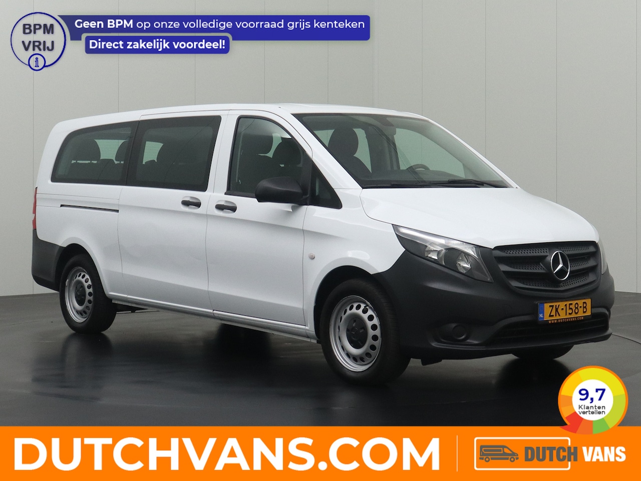 Mercedes-Benz Vito - 114BlueTEC 7G-Tronic Automaat Personenbus | 9-Persoons | Extra Lang | Airco | Cruise | BPM - AutoWereld.nl