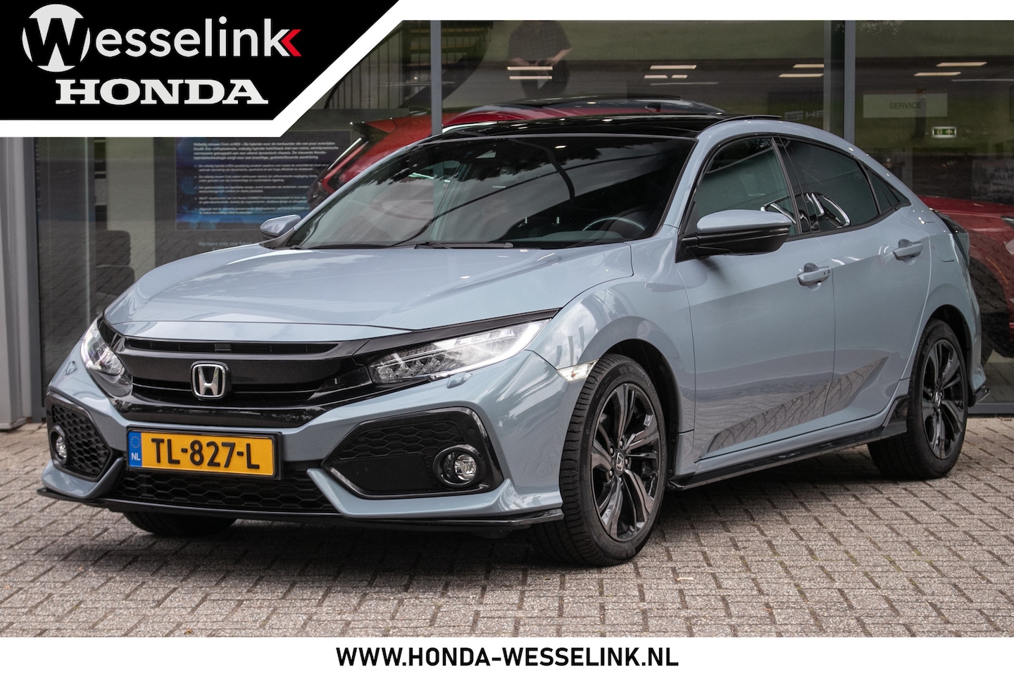 Honda Civic - 1.5 i-VTEC Sport Plus Automaat All-in rijklaarprijs | Schuifdak | Sport uitlaat | Dealer o - AutoWereld.nl