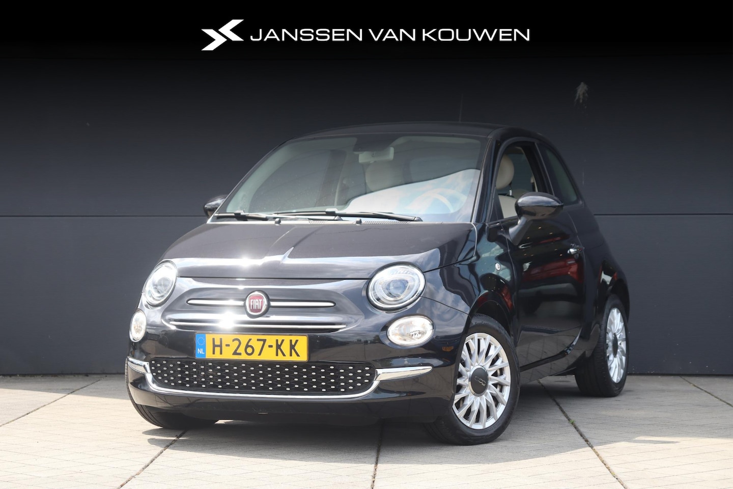 Fiat 500 - 0.9 TwinAir Turbo Lounge / Navigatie / CarPlay / Cruise / 15'' velgen - AutoWereld.nl