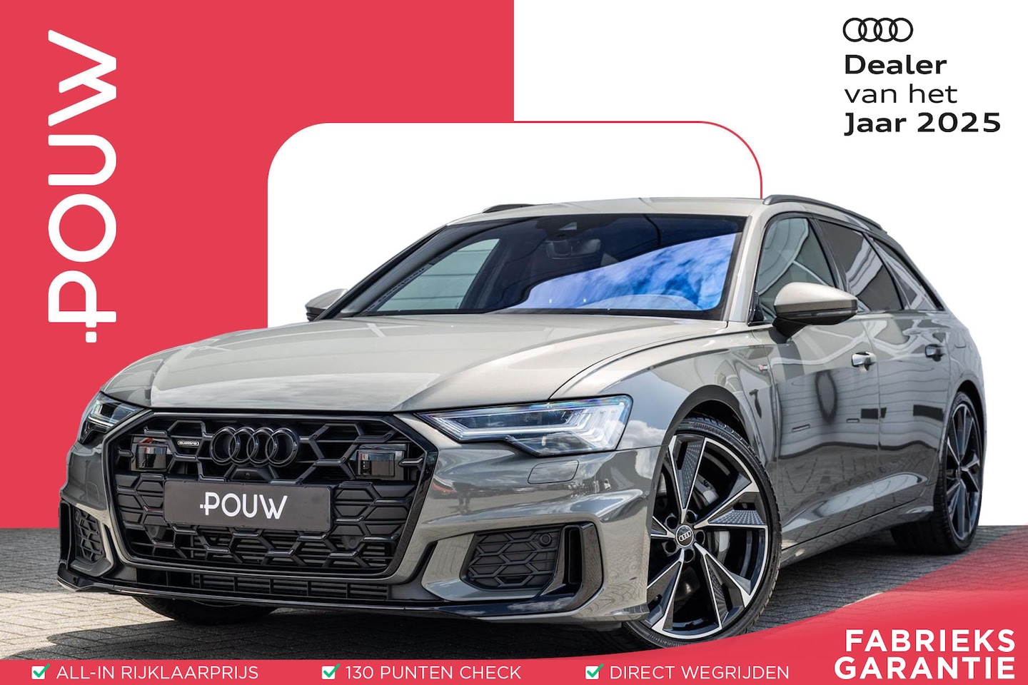 Audi A6 Avant - 50 TFSIe 299pk Quattro S-Line Edition | Trekhaak | 360 Camera | 21" LMV - AutoWereld.nl