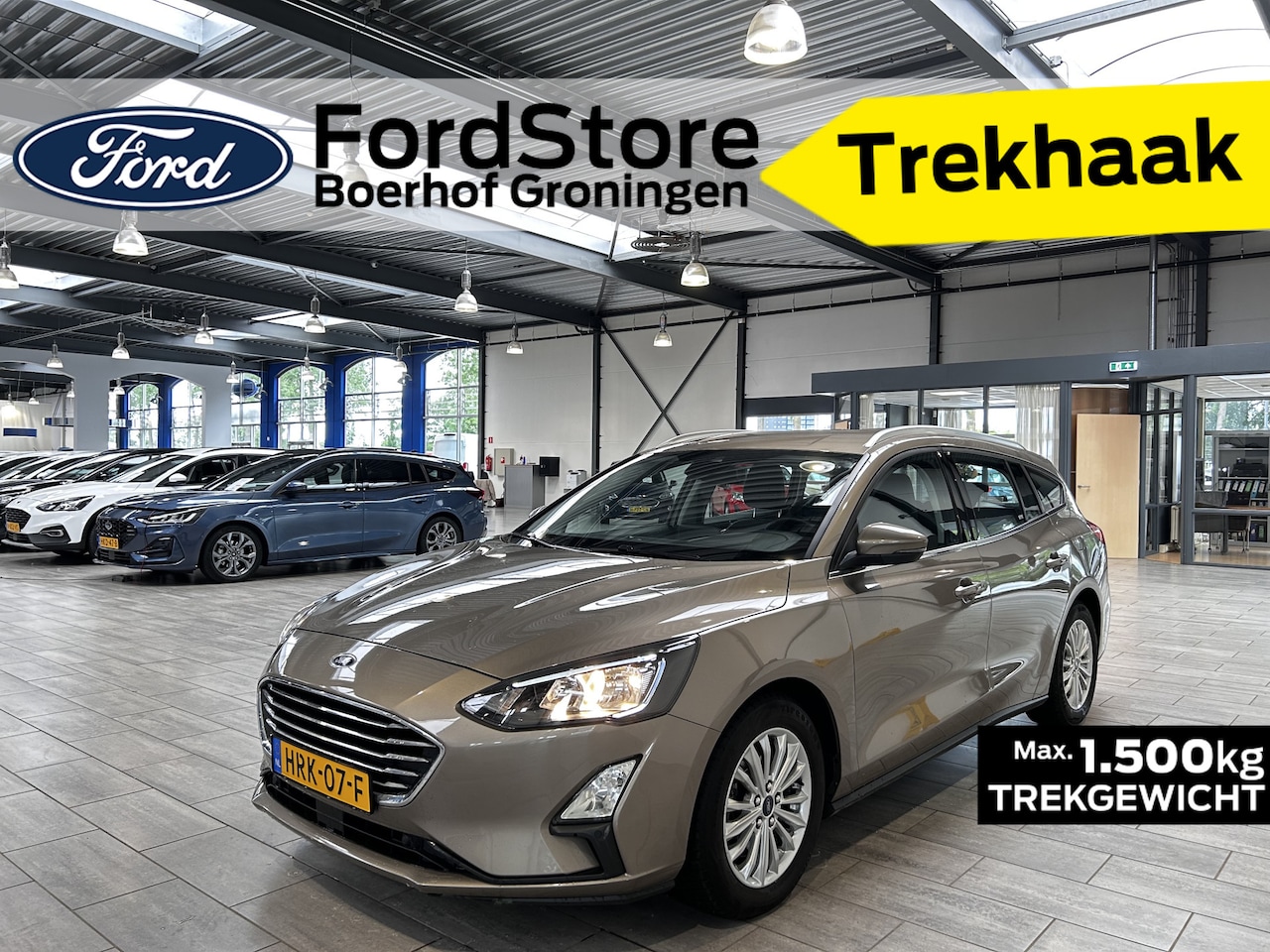 Ford Focus Wagon - EcoBoost 150PK Titanium | automaat | Elek. Trekhaak | Elek. Best. Stoel | Keyless | Stoelv - AutoWereld.nl