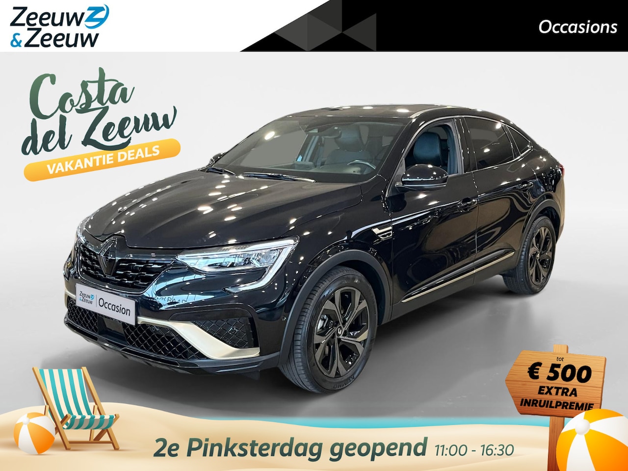 Renault Arkana - 1.6 E-Tech hybrid 145 E-Tech engineered *Automaat*Navi+Camera*Climate*Parc Assist*Leder Be - AutoWereld.nl