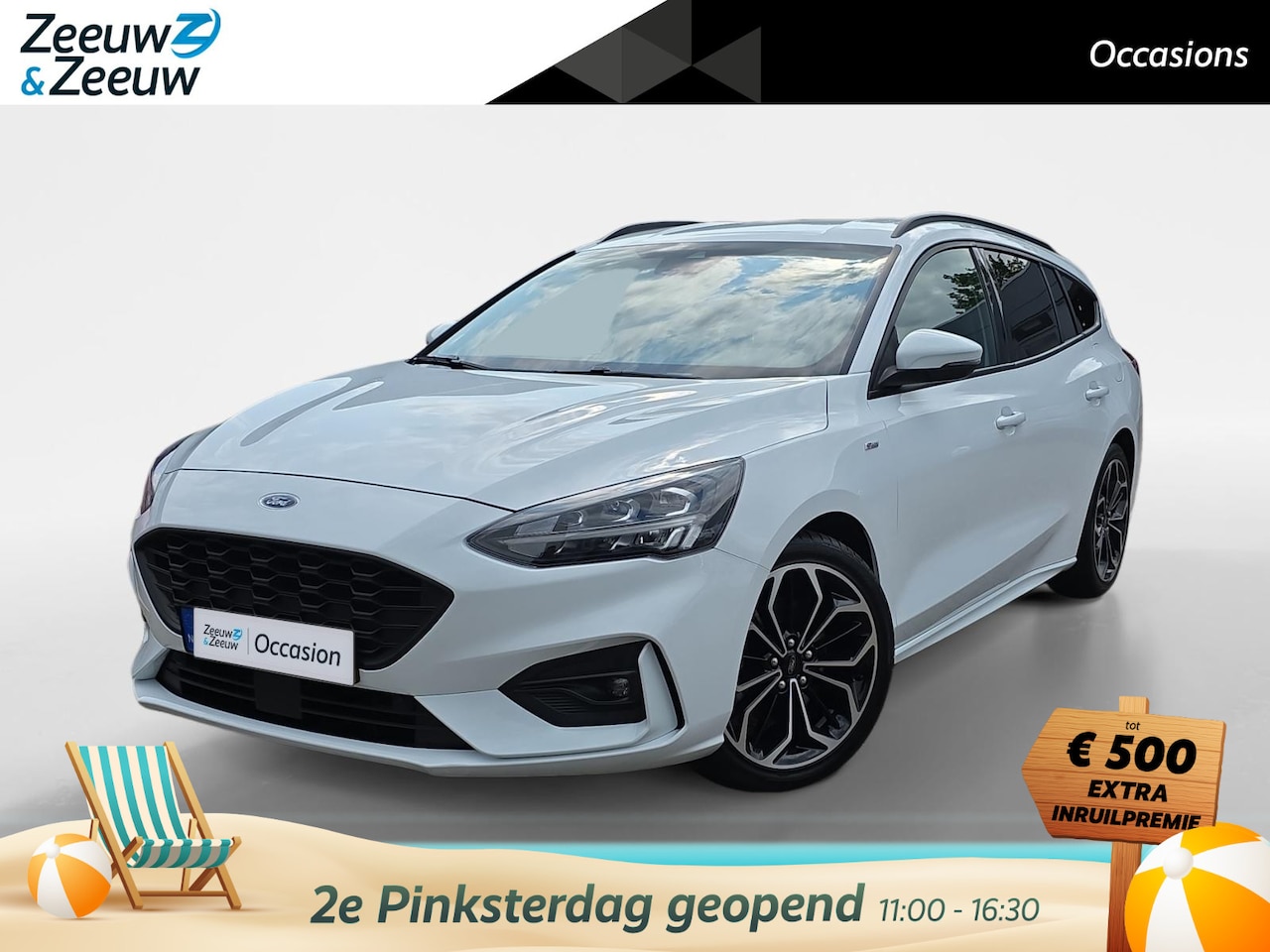 Ford Focus Wagon - 1.0 EcoBoost ST Line | Winter Pack | 18 Inch Lichtmetaal | Privacy glass | Apple/Android C - AutoWereld.nl