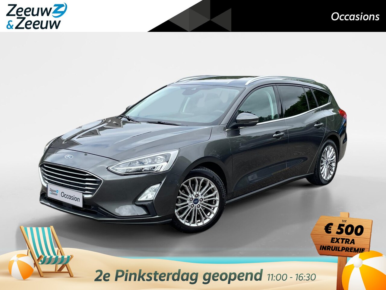 Ford Focus Wagon - 1.0 EcoBoost Titanium Business | B&O | BLIS | Winter Pack | Camera | Design Pack | El. Ach - AutoWereld.nl