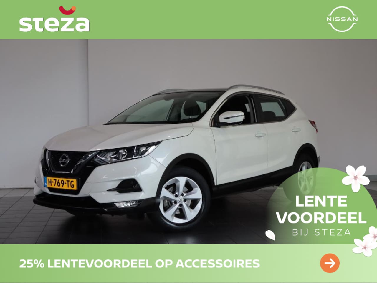 Nissan Qashqai - 1.3 DIG-T Acenta / Achteruitrijcamera / Parkeersensoren / Panorama - AutoWereld.nl