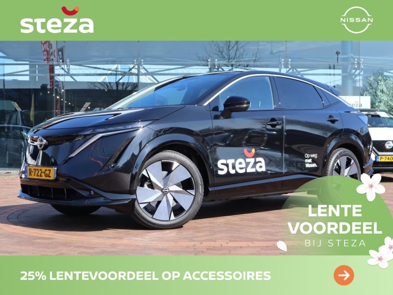 Nissan Ariya - 63 kWh Advance / 22 KW Lader / Schuif-Kanteldak / 20 inch velgen - AutoWereld.nl